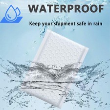  000 4x8 4x7 Poly Bubble Mailers Padded Envelope Shipping Bag White 5-1000 Pcs