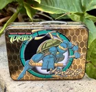 TMNT Ninja Turtle Michelangelo Tin Mini Lunchbox Suitcase Vintage Promotional