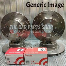 FOR AUDI A4 A5 B8 (8K2) BREMBO DRILLED GROOVED FRONT & REAR DISCS AND PADS