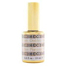 DND DC Platinum Glitter Gel Polish #208 - Golden