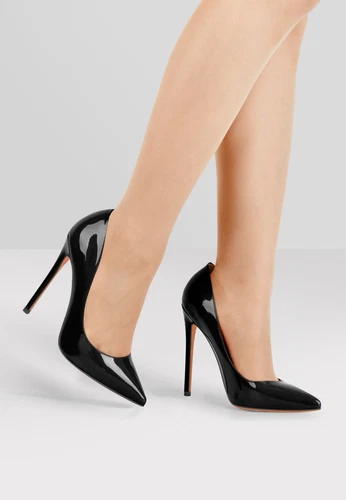 Sexy Damen-Stiletto-High-Heels spitz zulaufend Büro OL Arbeit eleganter Schuh Übergröße - Bild 3 von 50