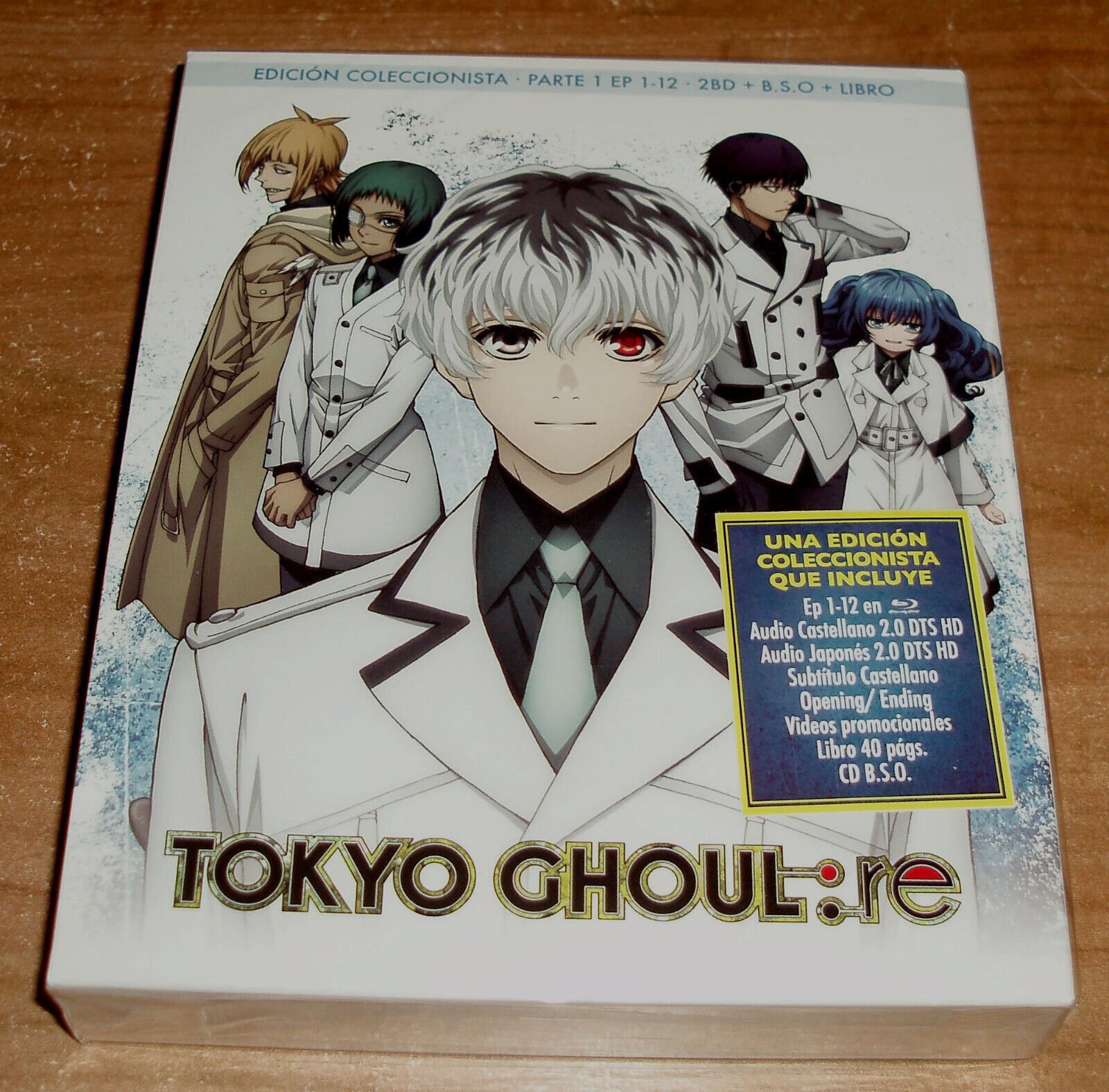 Tokyo Ghoul:Re Part 1 Edition Collector 2 Blu-Ray + B.O.S + Book New R2