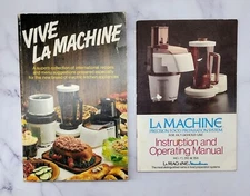 Vive La Machine Precision Food System Instruction Manual  & Recipe Books (1977)