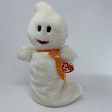 TY Beanie Baby SPOOKY the Ghost 12.5 inch 2001 Mint Plush Halloween Stuffed Toy