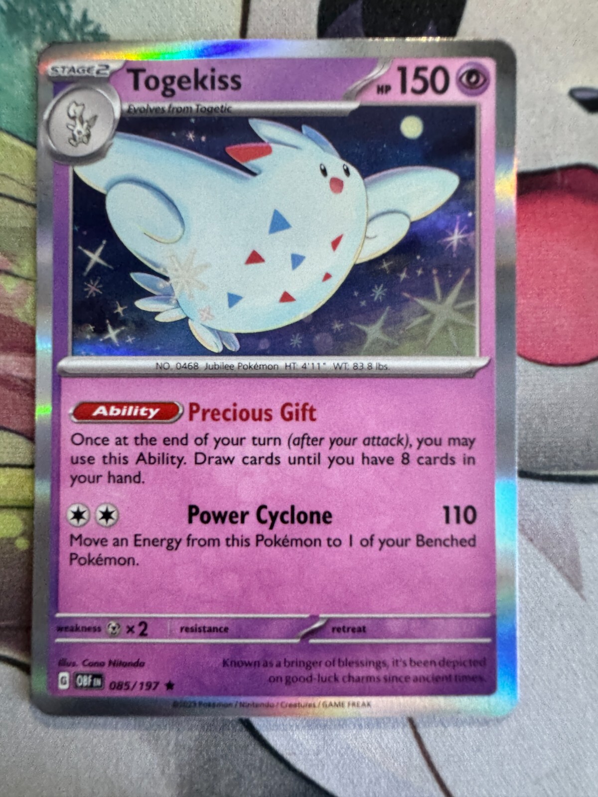 Togekiss Holo English Pokemon TCG BKBV736