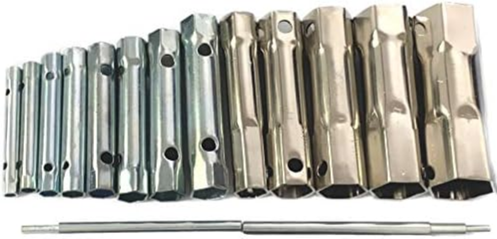 Set di 15 chiavi a bussola per rubinetto, per rubinetti, chiavi a doppia estremi