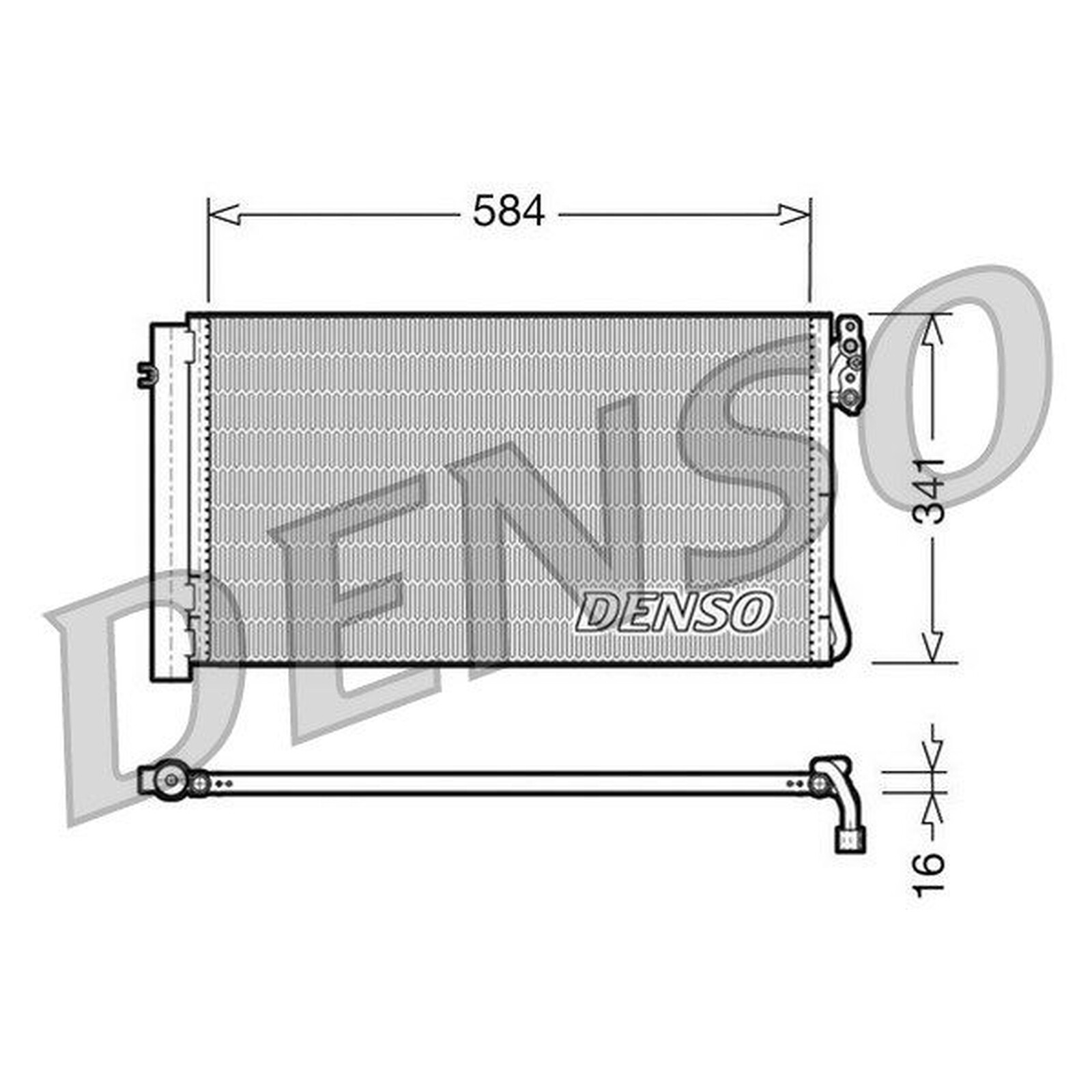 DENSO Air Conditioning Condenser - DCN05012 - A/C Car / Van / Engine Parts
