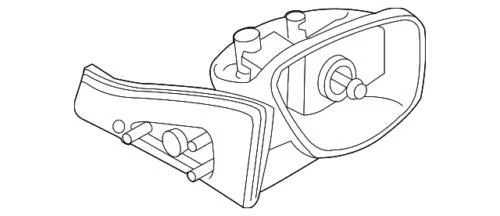 Genuine Mazda Body(L) Door Mirror CC29-69-181B