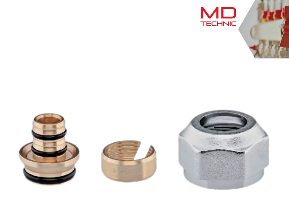 MD Technic Eurokonus Klemmringverschraubung 3/4″ (16x2 & 17x2) Doppel O-Ring