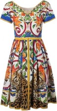 LEGENDARY who didn't have time to buy DolceGabbana dress Majolica Floral Leopard