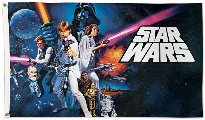 STAR WARS 1977 Iconic Movie Poster Art Official Retro 3'x5