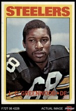 1972 Topps #101 L.C. Greenwood Steelers RC Arkansas Pine Bluff 7.5 - NM+