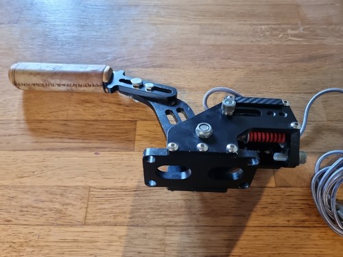 USB Sim Racing handbrake - Upgraded Spring, Leather Grip and Cable