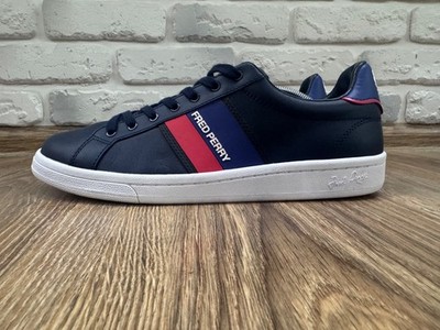 Fred Perry B721 Leather Trainer Men s Shoes Size 43