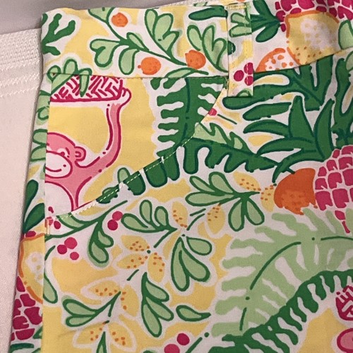 Classic Lilly Pulitzer Colorful Shorts Capri Cargo Cropped Girls 5 Fruit Monkey - Picture 3 of 11