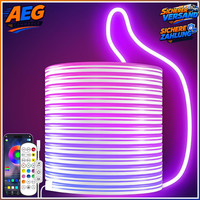 LED Streifen 5M IP65 Wasserdicht Mit Fernbedienung APP Steuerung Musik Sync