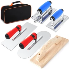 6pcs Concrete Hand Tools Set Masonry Tools Includes Stainless Steel Concrete ...