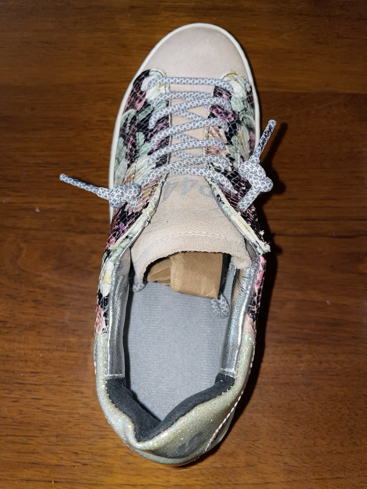 P448 Floral Python-Embossed Platform sneakers (Wo… - image 5