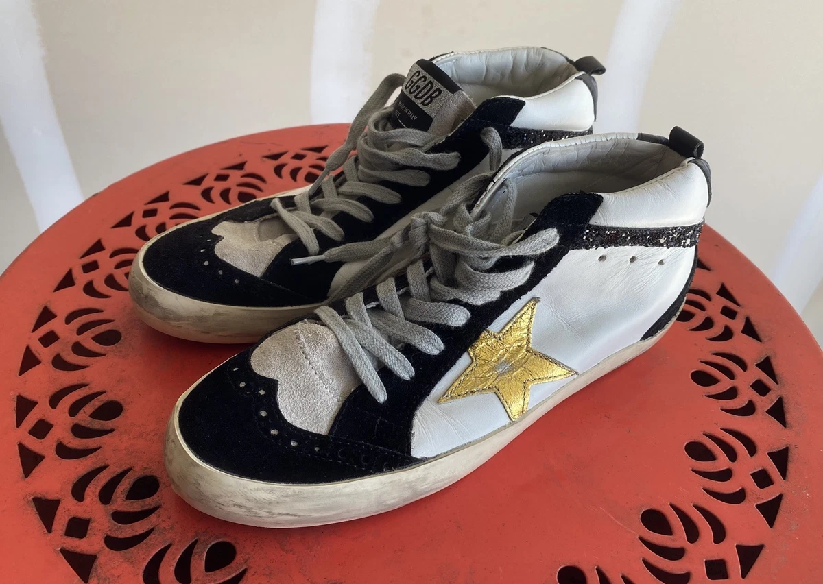 Golden Goose Star Mid Light Grey Gold W for sale | eBay