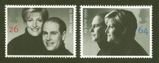 Great Britain Sc# 1887-8, Prince Edward & Sophie Marriage VF MNH Set/2 No Faults
