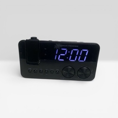 Electrohome EAAC500US Projection Alarm Clock AM/FM Radio 2011 - Works See Video