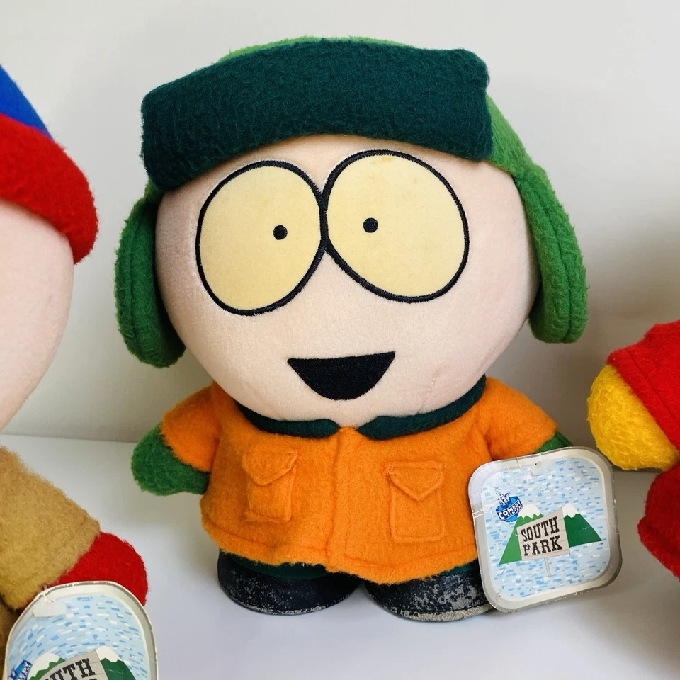 South Park 1998 LARGE Plush Lot Of 4. Stan Kyle Kenny Cartman COMEDY CENTRAL - Image 3 of 4