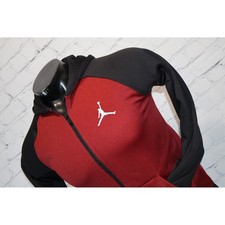 Nike Air Jordan Full Zip Hoodie Jacket Boys Kids Large Raglan Jumpman