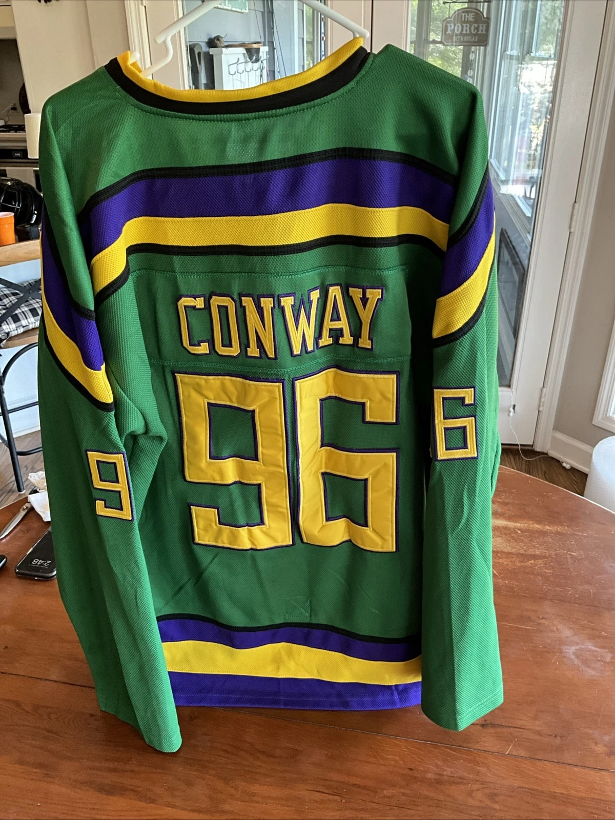 Conway Mighty Ducks Movie #96 Hockey Jersey Fight Strap