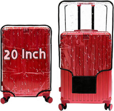 Clear Suitcase Cover Protectors 20/24/28/30 Inch Luggage Covers for Suitcase Wat