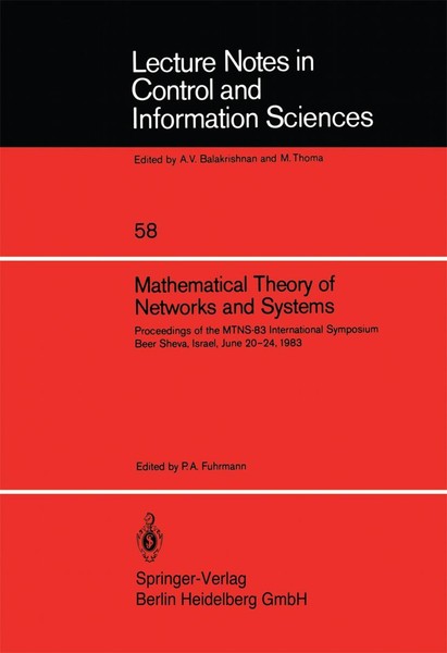 Mathematical Theory Of Networks And Systems P. A. Fuhrmann-image