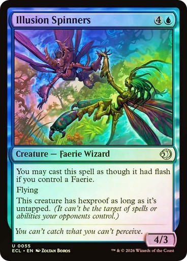 NM Foil Illusion Spinners, MTG, Lorwyn Eclipsed, Magic the Gathering, 55