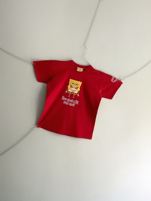 2003 SpongeBob SquarePants Viacom Nickelodeon Cartoon Movie Promo Tee M Y2K