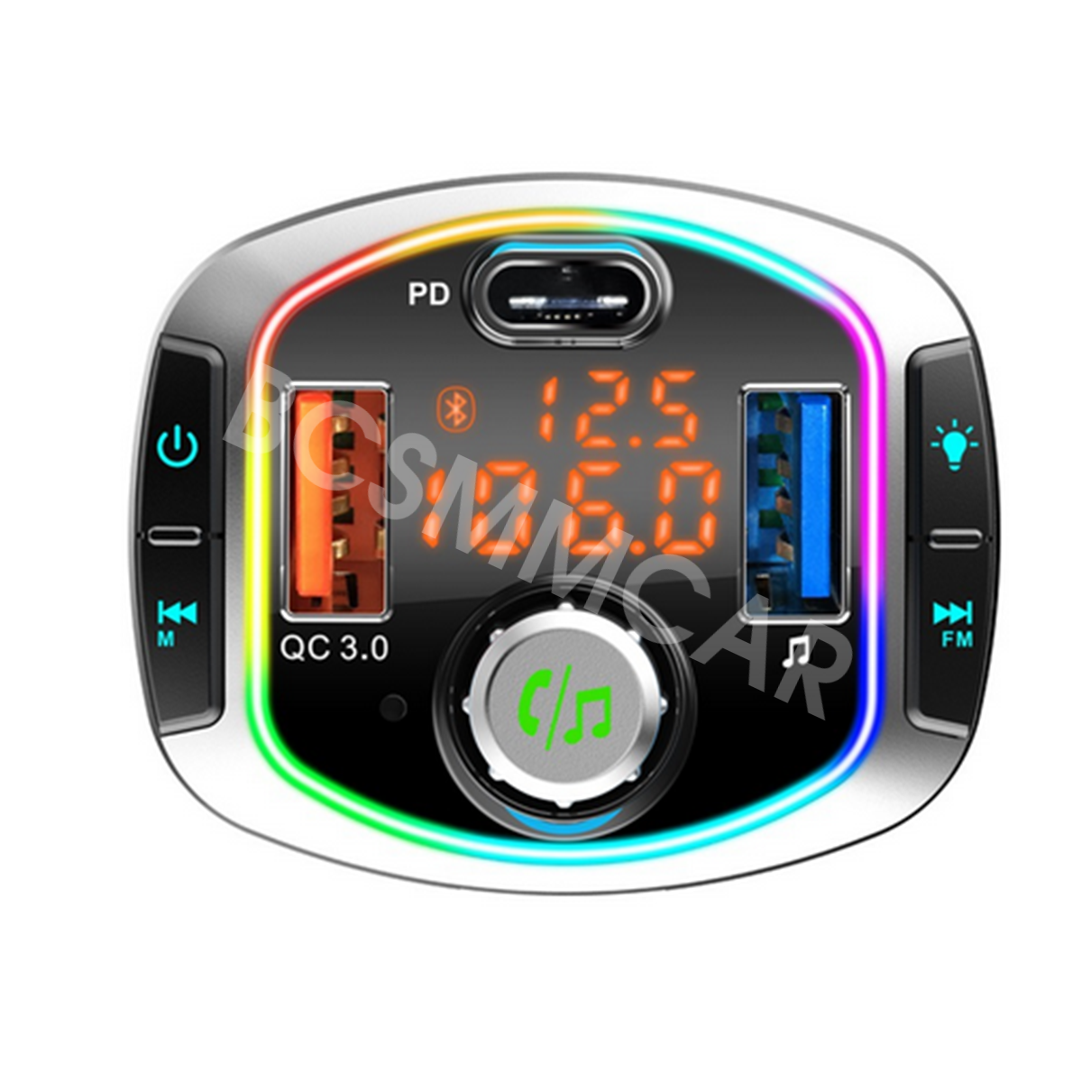Bluetooth Hands-free Car Dual USB Charger FM Transmitter & MP3 Player TF/U Disk