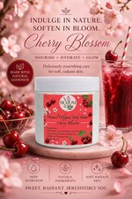 Handmade Cherry Scented Natural Whipped Body Butter  200ml