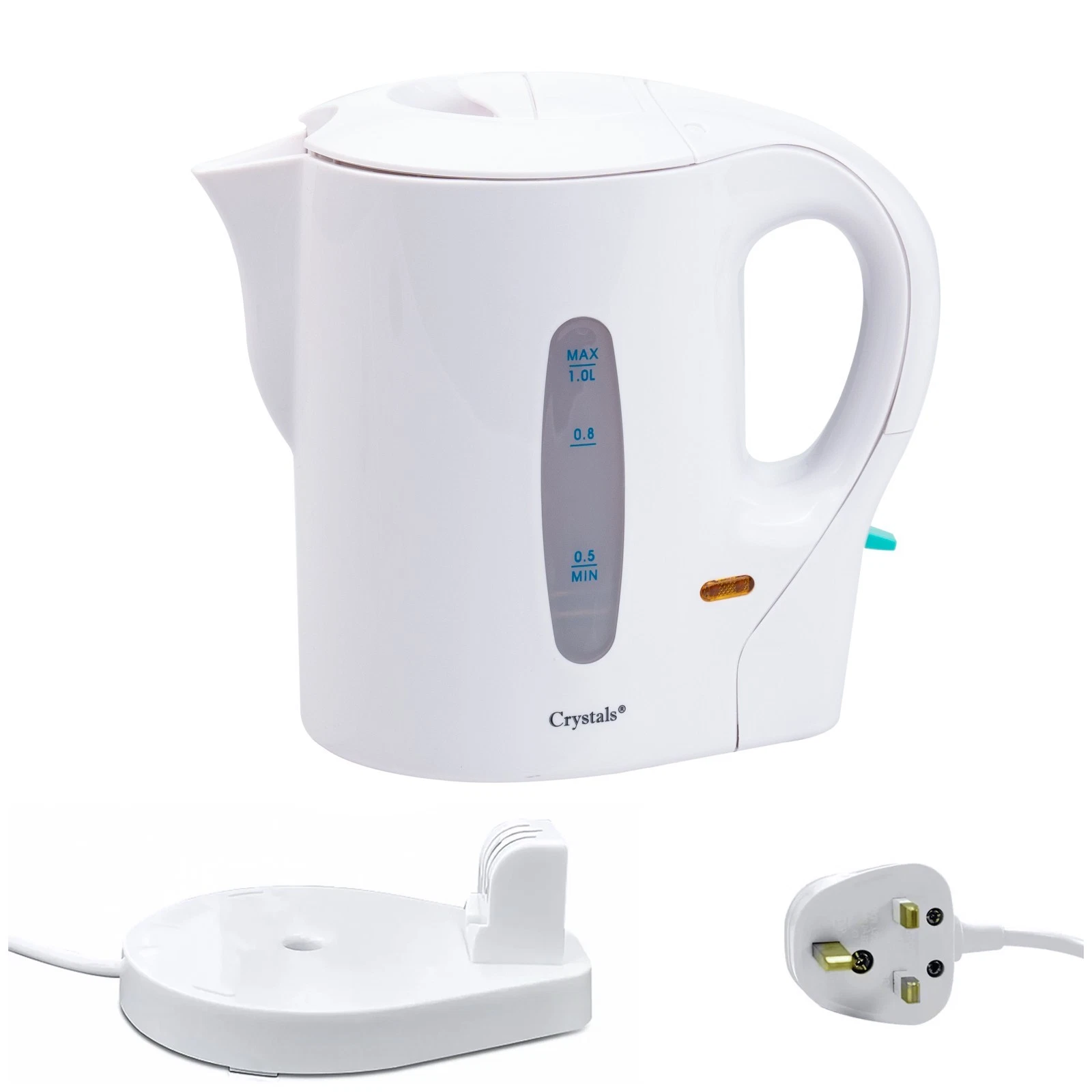 830W 1 LITRE ELECTRIC CORDLESS KITCHEN KETTLE CARAVAN TRAVEL HOT WATER WHITE JUG
Opens in a new wind