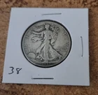 1938 p circulated Walking Liberty half dollar