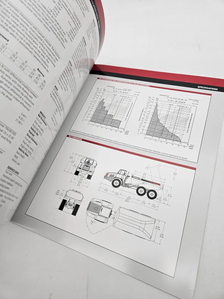 Folleto de equipo - Terex - TA27 - Camión de volteo articulado  Foto 3 de 3