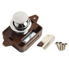 Push Button Catch Lock Cupboard Furniture Cabinet Camper Caravan RV Shaking