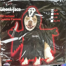 Ghostface Dog Costume Scream Funworld Cape Mask Party Pet Parent Gift Small
