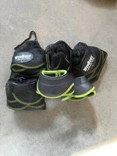 BARN CLEAN OUT - 5 Pairs of WonBoot Waffle Bell Boots M / L Green Accent