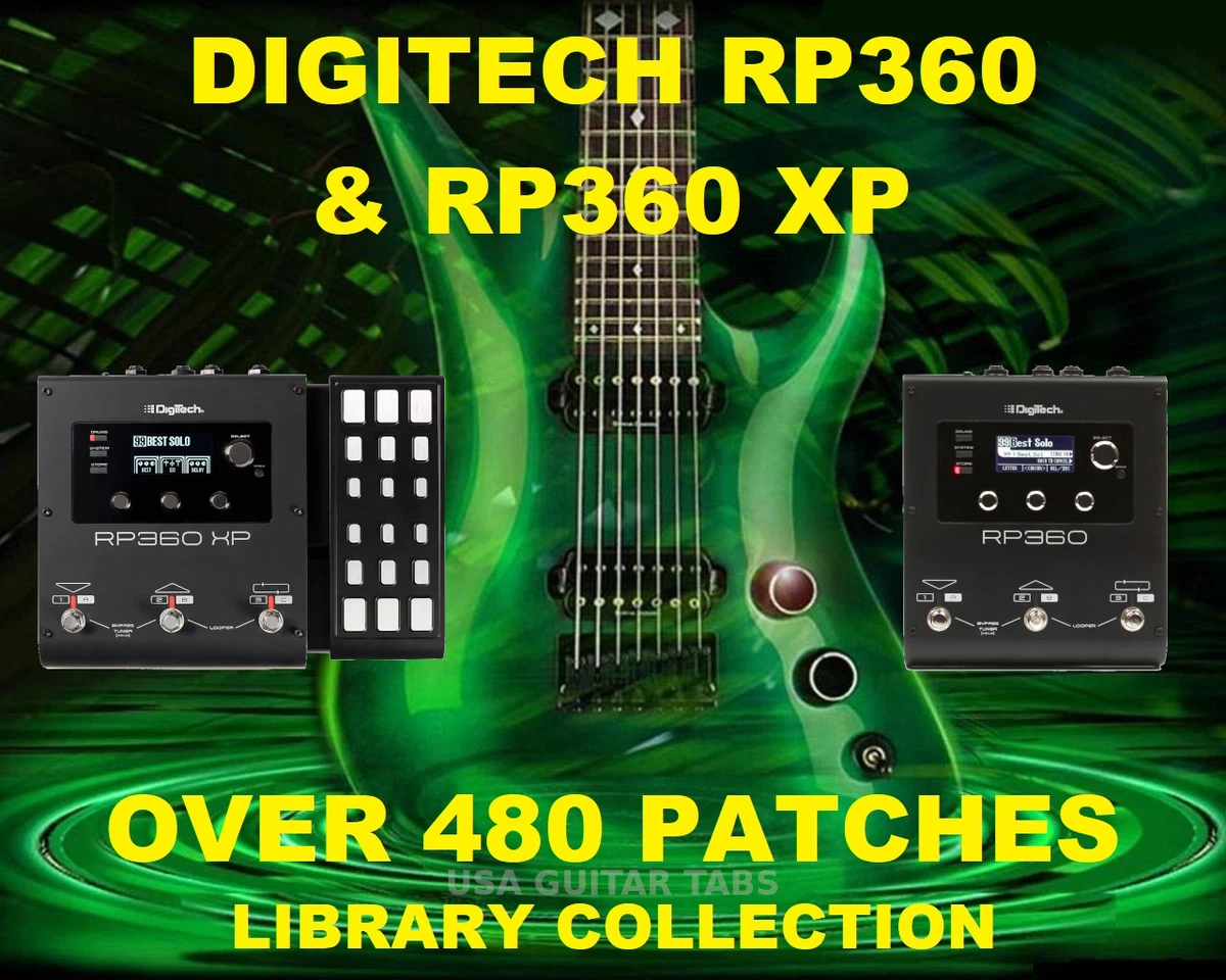 Digitech RP360 & RP360 XP Patches Presets Tone Collection CD