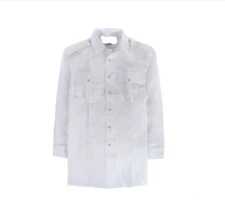 Security guard Police white poly/cotton uniform shirt Long Sleeve 17-17.5 34/35