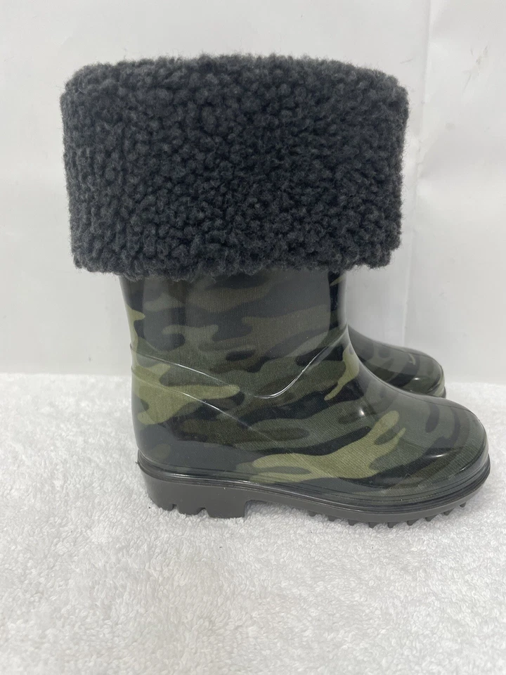 Botas de lluvia Carter's verde camuflaje eliminación lavable inserción perfumadas a prueba de agua Foto 2 de 4