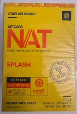Prüvit Ketones NAT 20 Packets Charged  SPLASH/ FREE SHIPPING Exp 03/ 2026