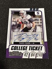 PADDY FISHER 2021 Contenders Draft Picks RC College Ticket Auto PANTHERS