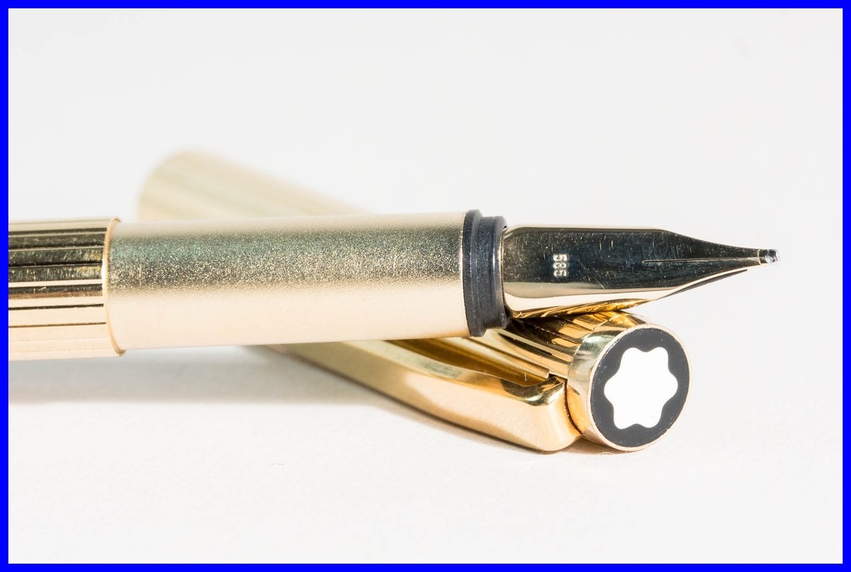 1980's 23K Gold Plated MONTBLANC Fountain Pen NOBLESSE 1980's 23K Gold Plated MONTBLANC Fountain Pen NOBLESSE