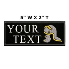 Custom Embroidered Name Tag Sew on Patch Motorcycle Biker Patches 5" x 2" B 