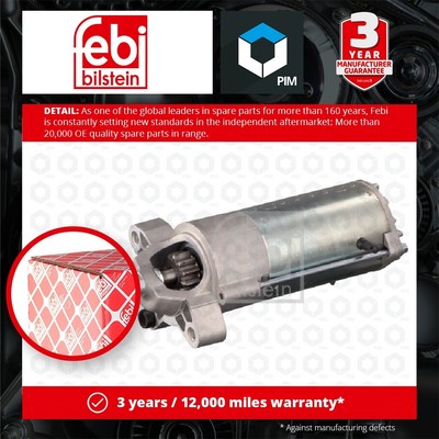 Starter Motor 102909 Febi 1231963 1233235 1351989 1376305 1385784 Quality New