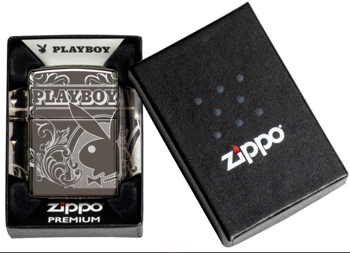 Zippo Playboy Laser 360° Design Black Ice 49085 | eBay