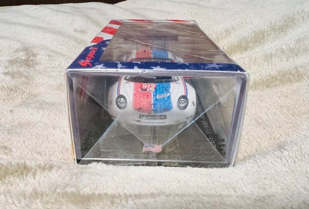1/43 Spark Porsche 911 RSR GTLM 24h Daytona #912 White Blue